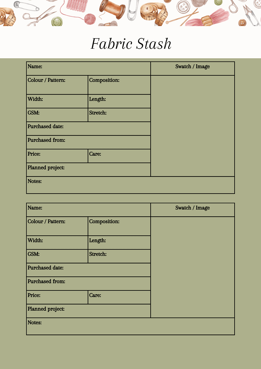 Sewing Year Planner 2025: Your Ultimate Digital Sewing Companion product image (10)