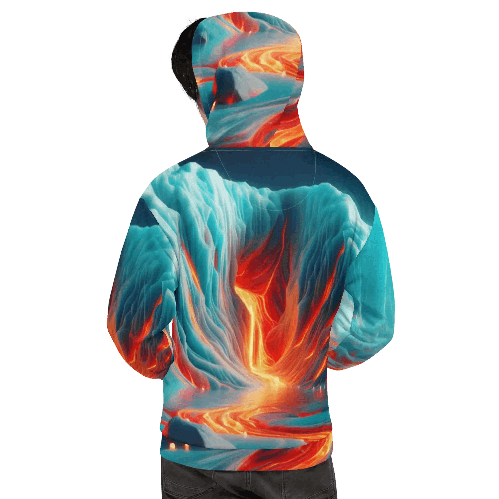 Fire and Ice - Vivid Glacial Lava Cascade #2 product image (8)