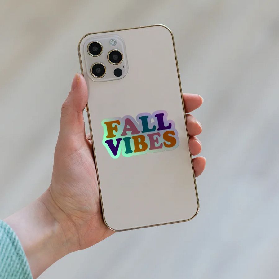 Fall Vibes Holographic Sticker Sheet product image (8)