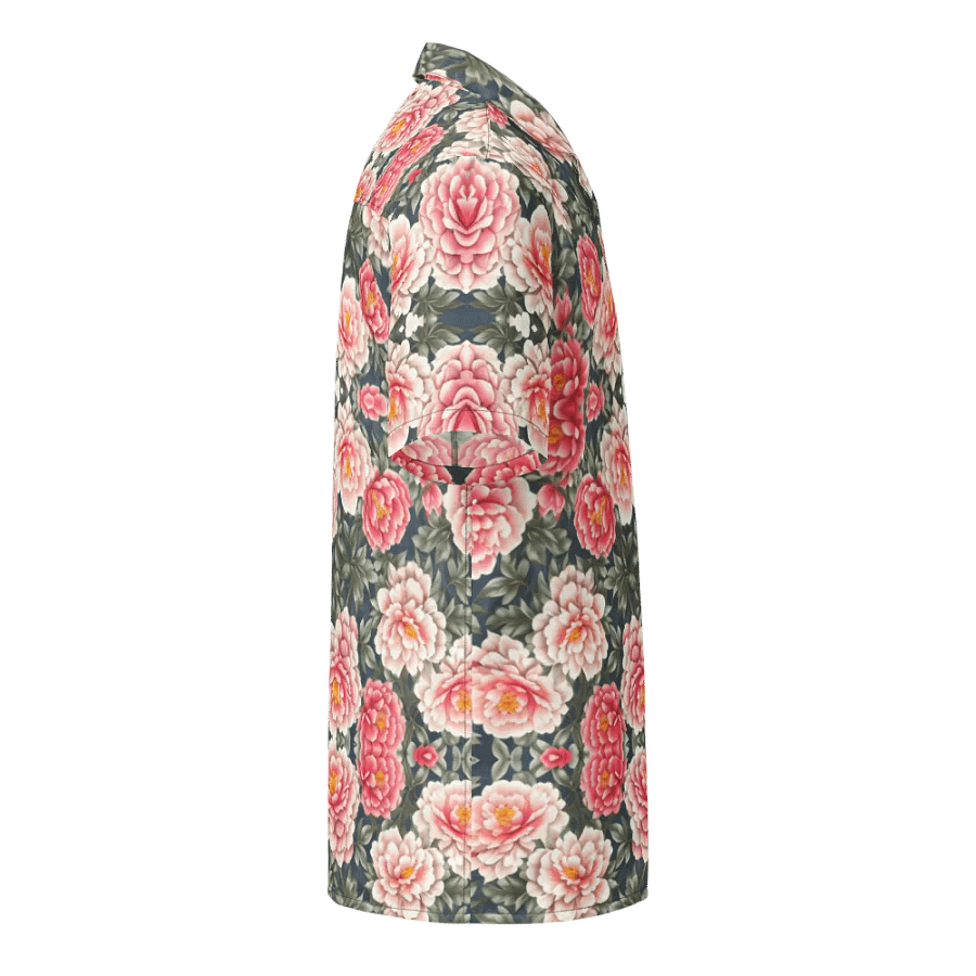 Floral Pattern Peony Flowers Hawaiian Shirt product image (4)