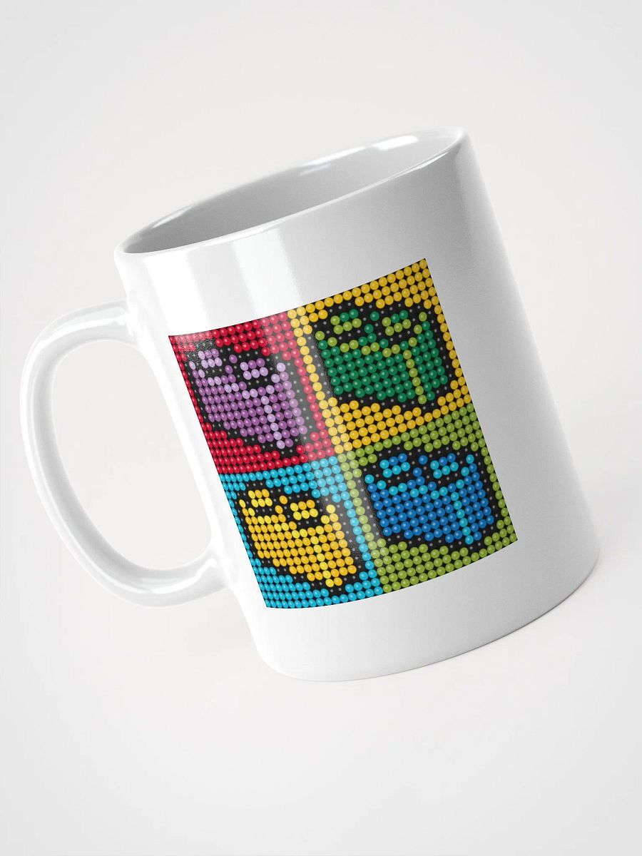Brick Pixel Art White Glossy Mug product image (4)