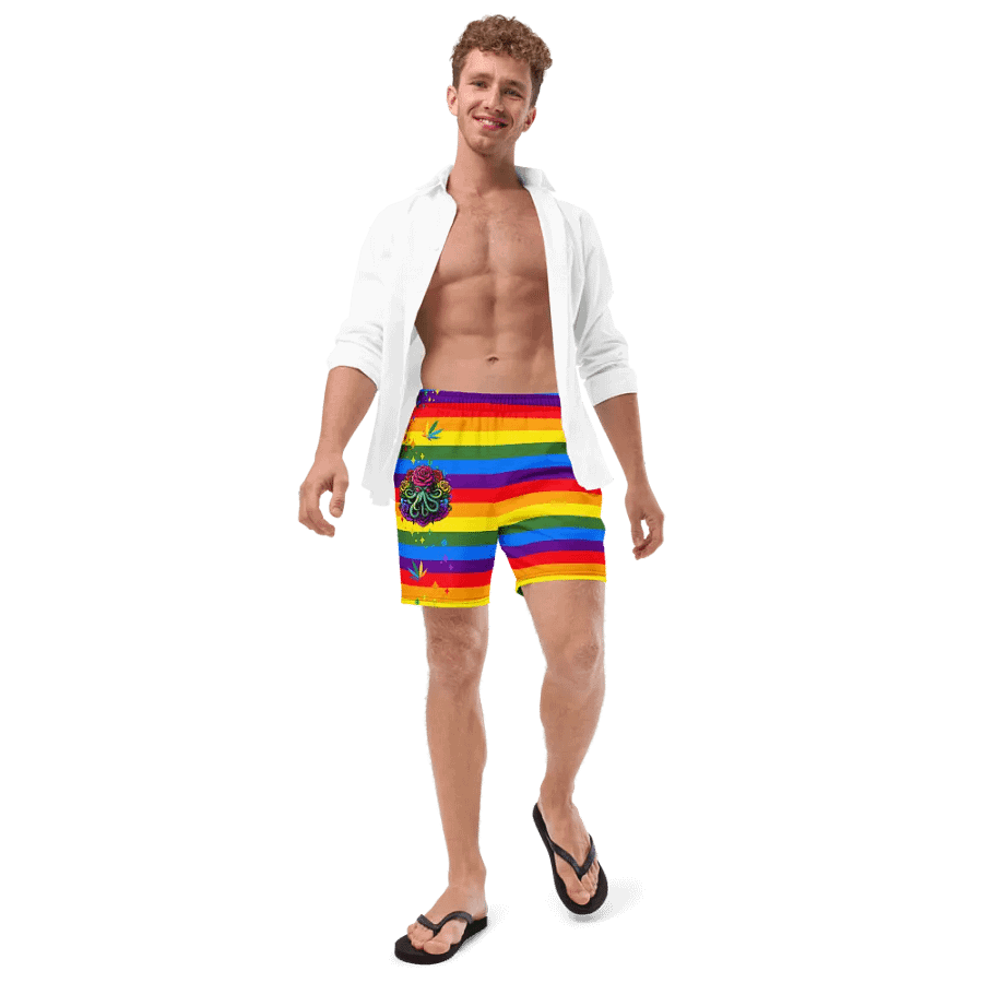 PRIDE Cthulhu Royalty Swim Shorts product image (11)