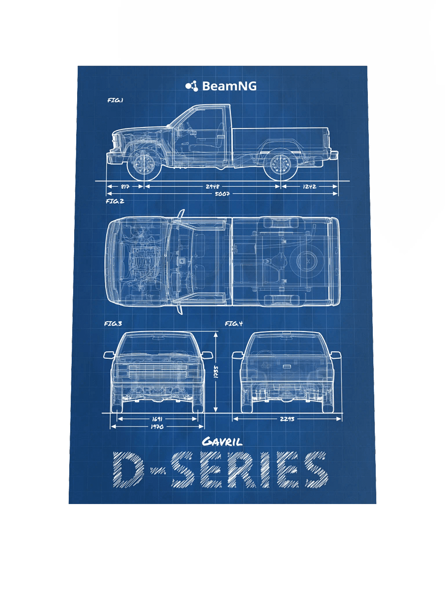 Gavril D-Series Blueprint Poster product image (1)
