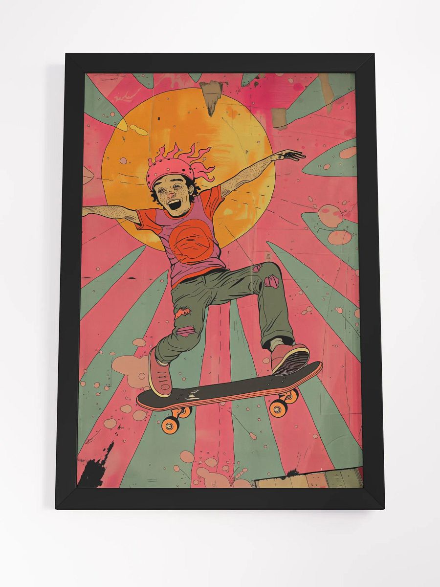 Rad Ramp Ripper Pop Art Poster - Framed product image (7)