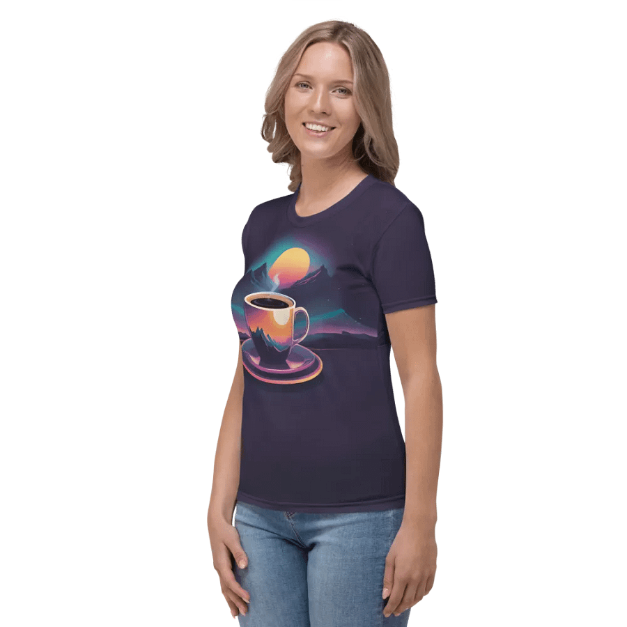 Coffee Sunset All Over Print T-shirt product image (3)