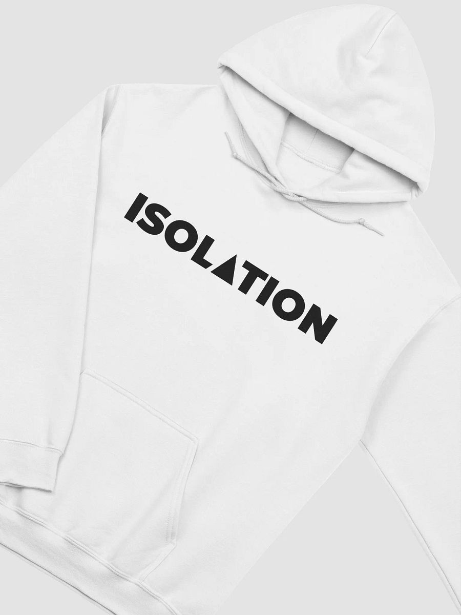 ISOL▲TION — 2024 — TEXT & LOGO — CLASSIC HOODIE — B&W product image (3)