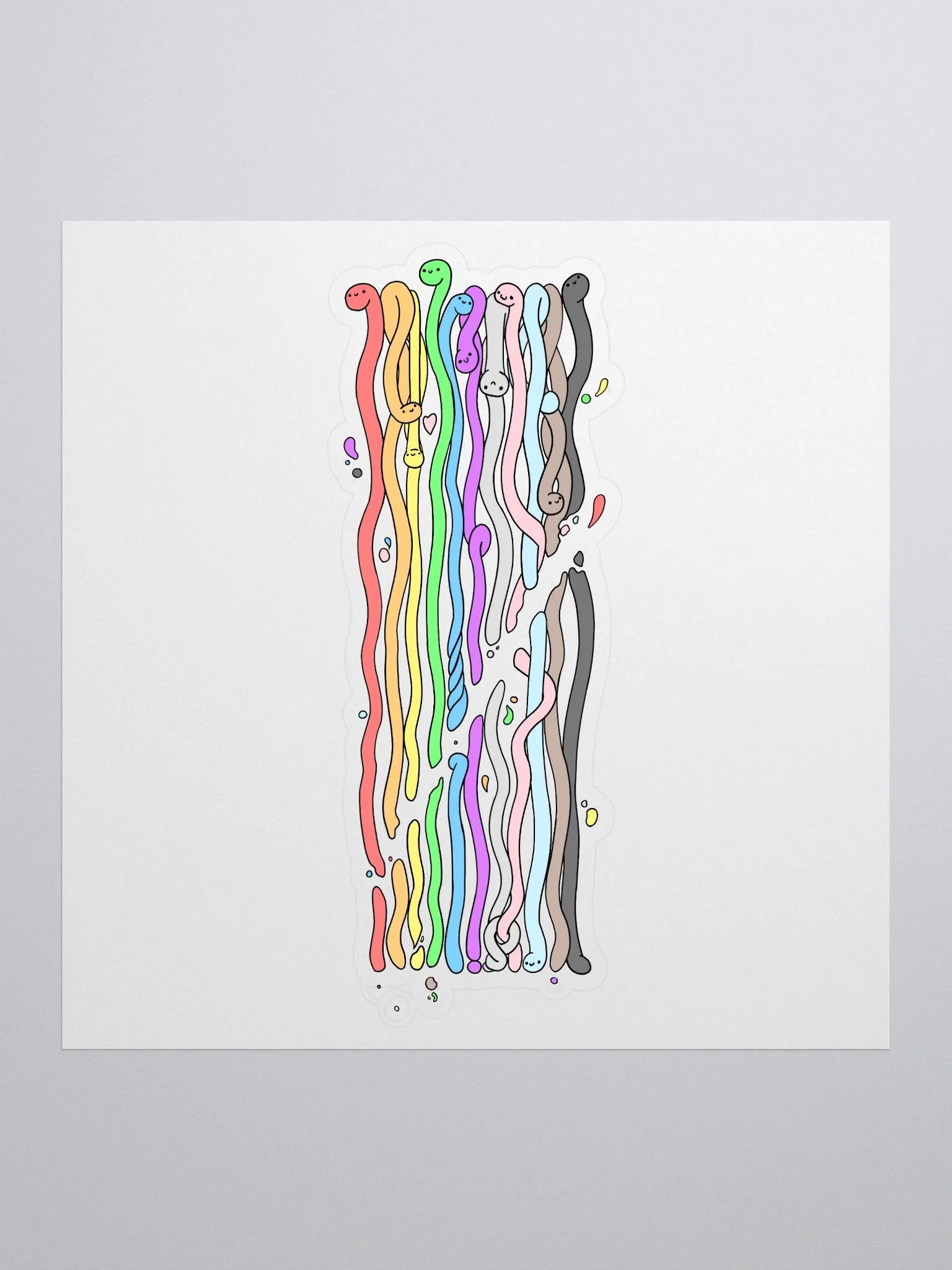 PRIDE WORM 2023 - Kiss Cut Sticker product image (1)