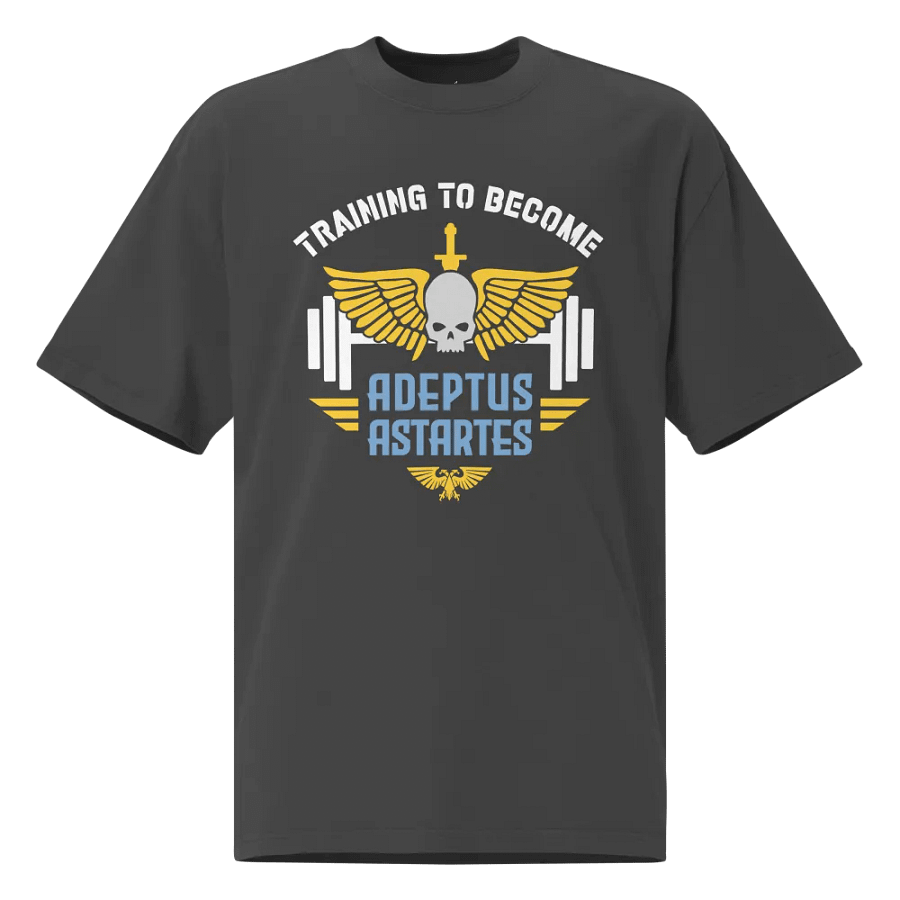 Training to Become Adeptus Astartes Oversized Unisex Gym T-Shirt | Warhammer 40K Inspired product image (1)