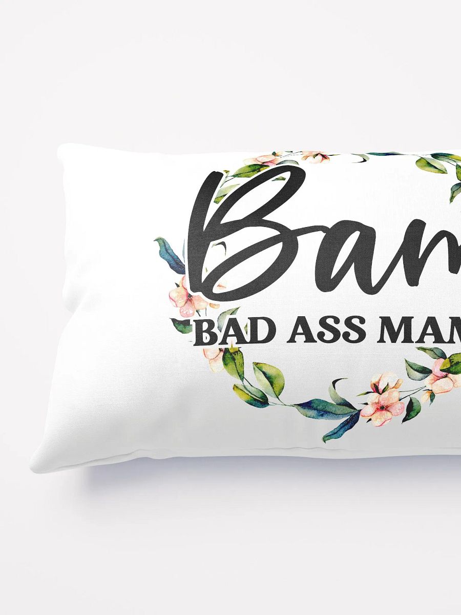 'Floral Bad A** Mama' All-Over Print Pillow product image (5)