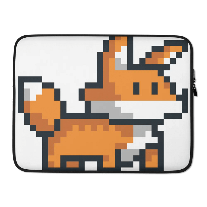 Fox Pixel Art Laptop Sleeve product image (2)