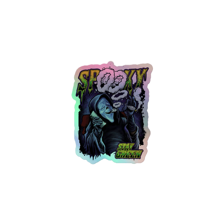 Smokin Spooky Holo Sticker product image (1)