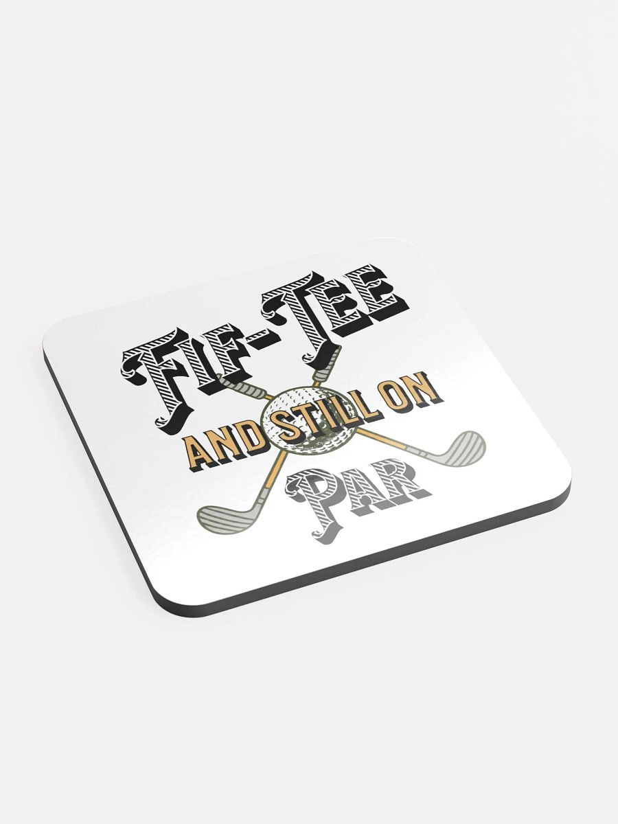 Fif-Tee And Still On Par Golf Time Cork Coaster Set product image (3)