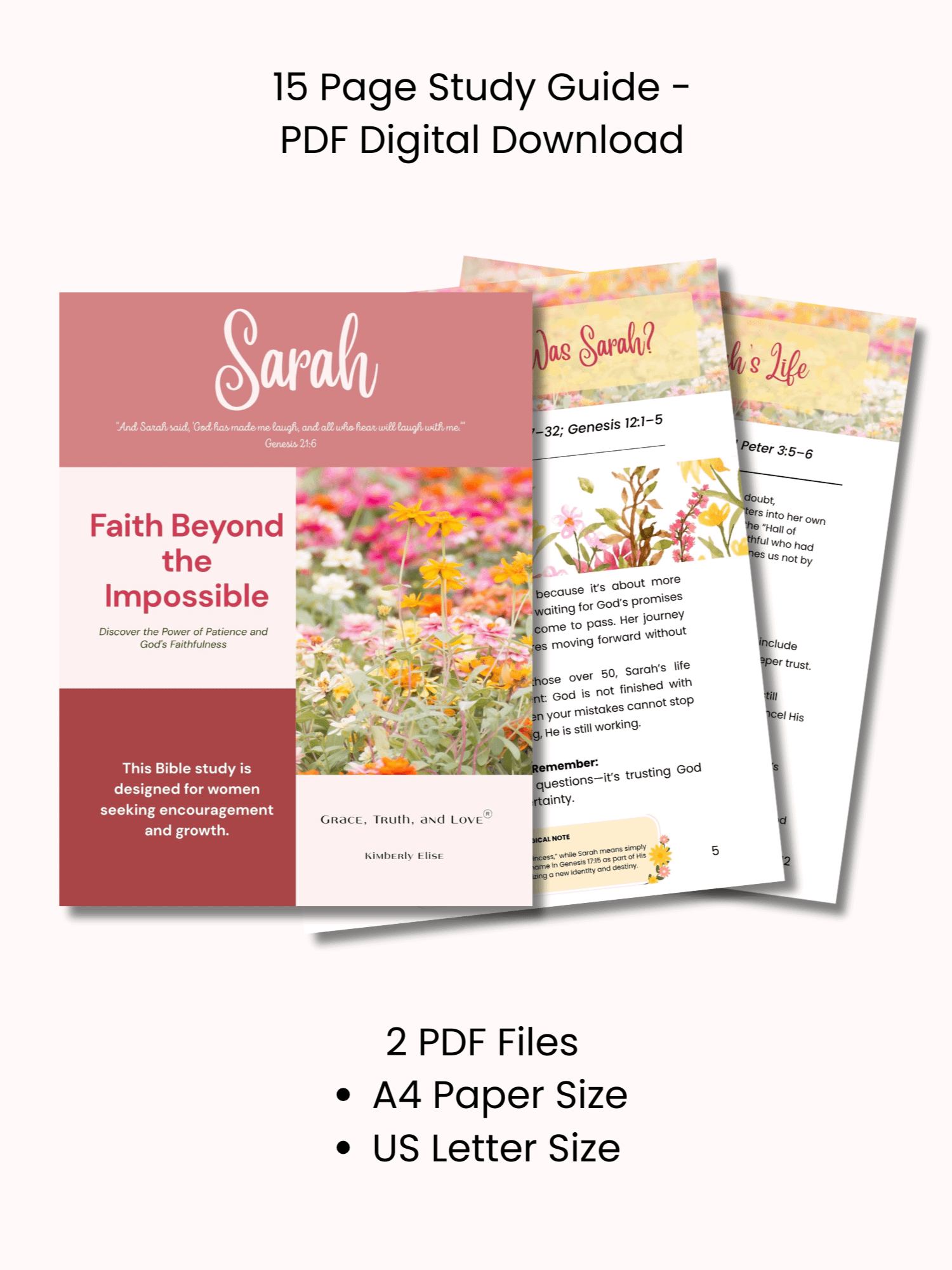 Bible Study - SARAH – Faith Beyond the Impossible product image (2)