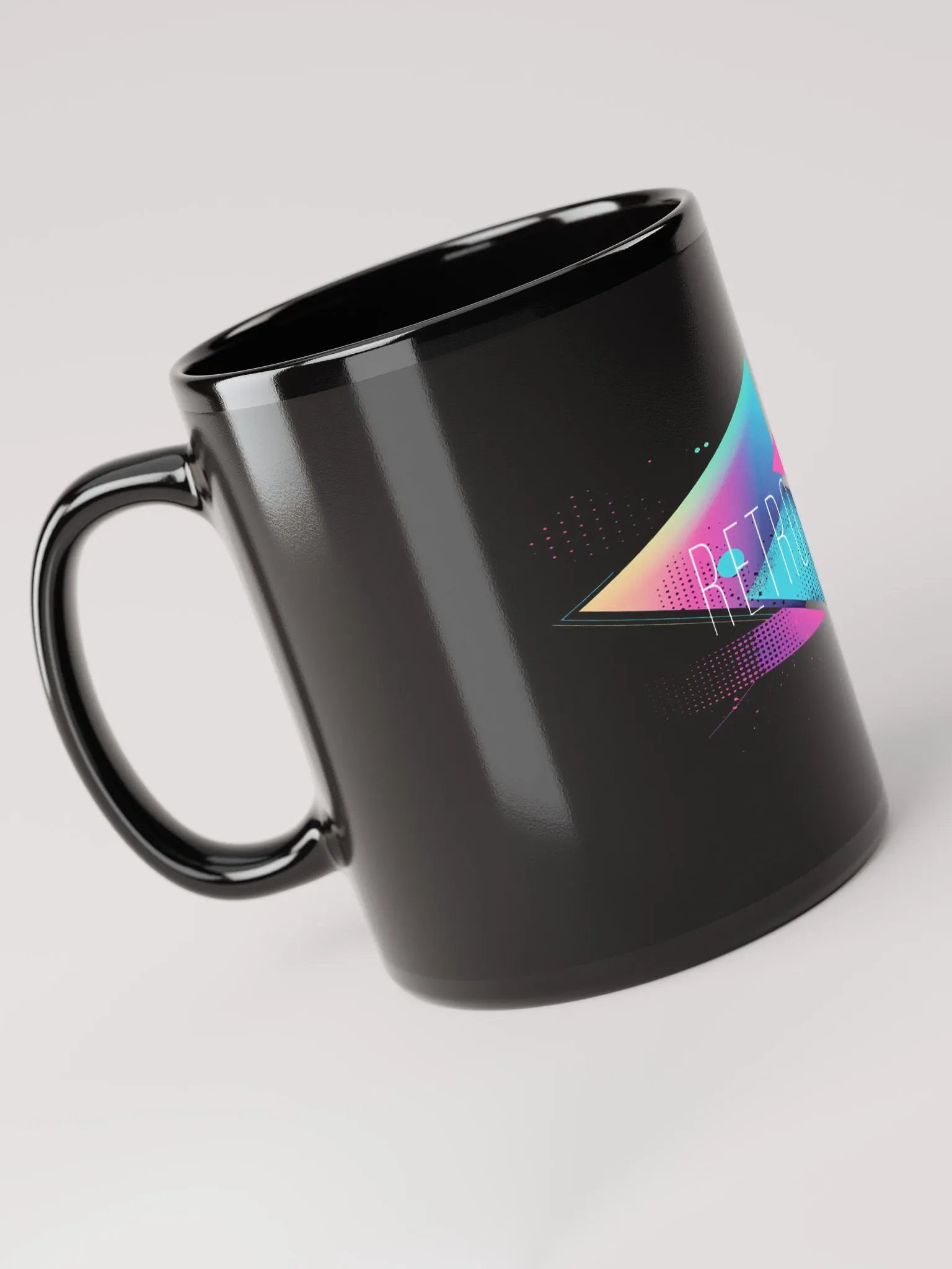 Retro Today Black Synthwave Mug product image (2)