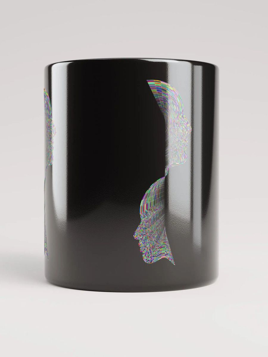 Black Glossy Coffee mug-Left and Right Half Face product image (10)