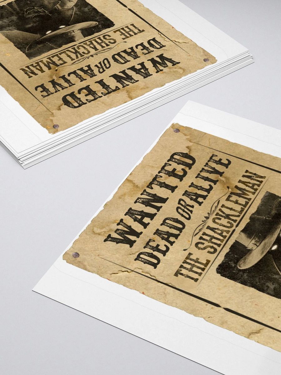 The Shackleman Wanted Poster Sticker product image (4)