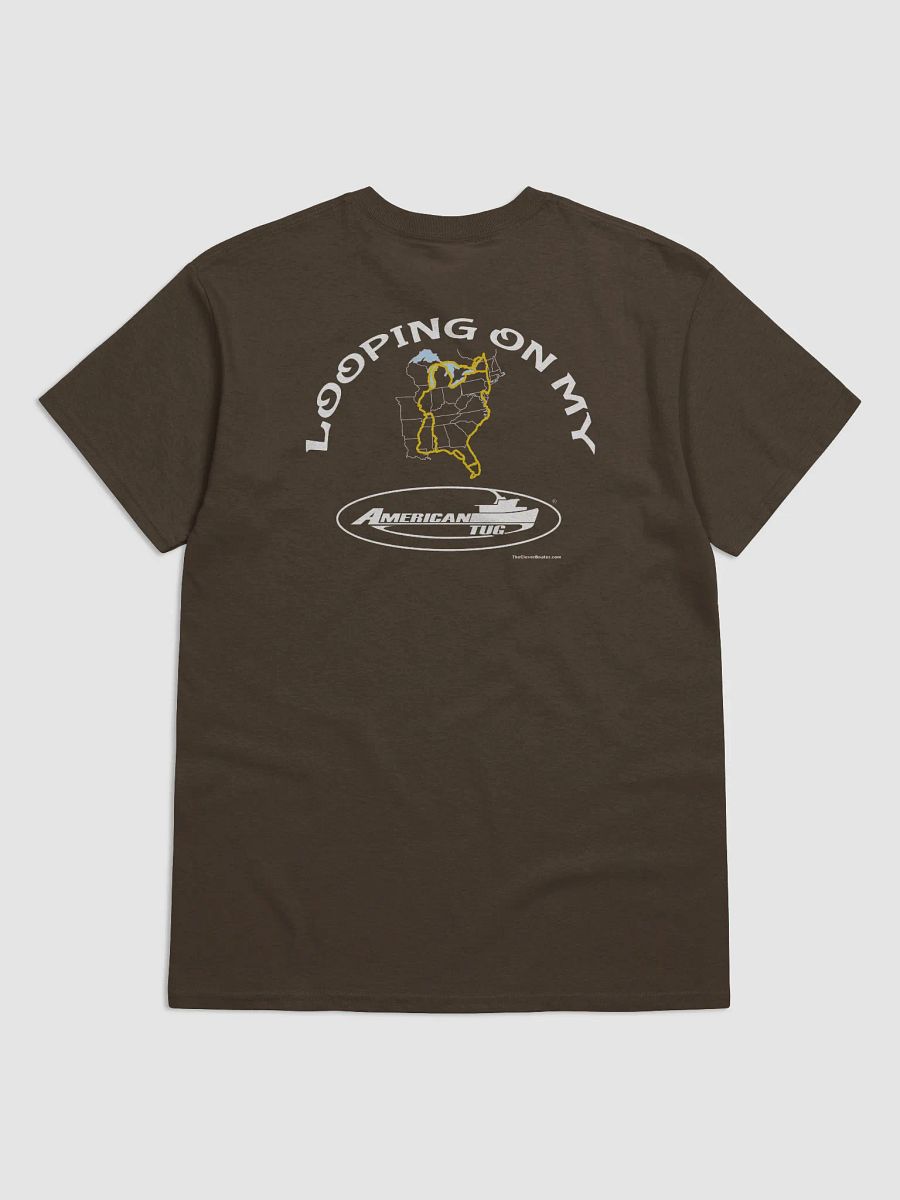 Looping On My American Tug - T-Shirt - Dark Shirt w/White Logo product image (1)