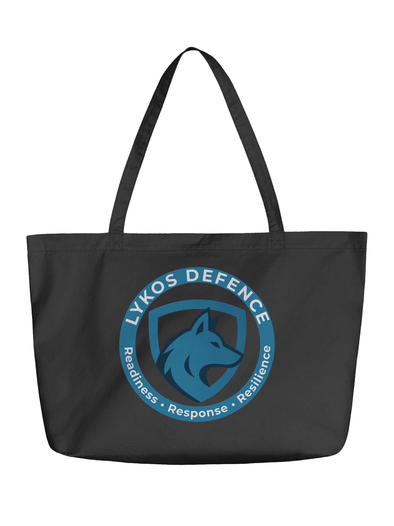 Lykos Defence Wolf Logo Organic Tote product image (1)