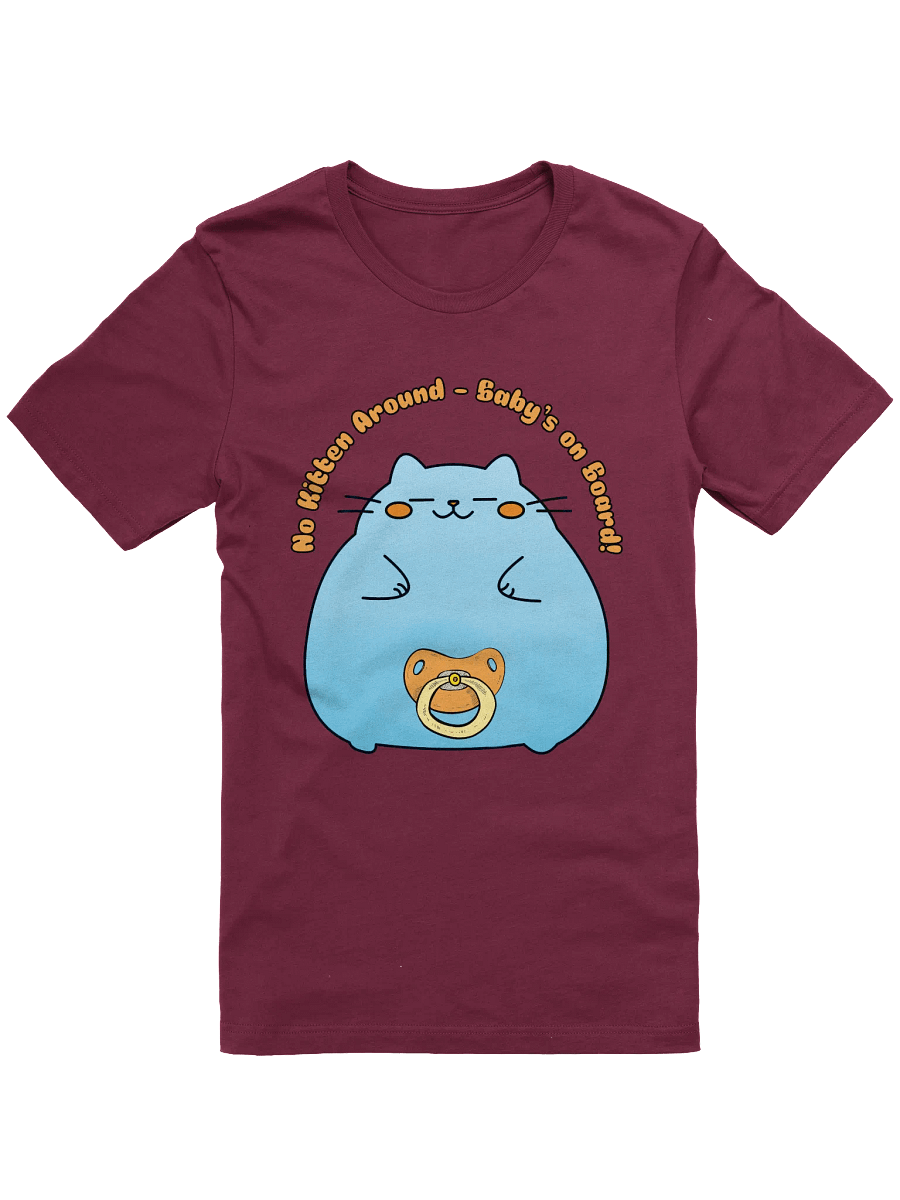 Funny Cat Pregnancy Announcement Unisex Tee - 'No Kitten Around, Baby's on Board' Maternity Shirt, Gender Reveal Party, Mom to Be Gift, Baby product image (6)