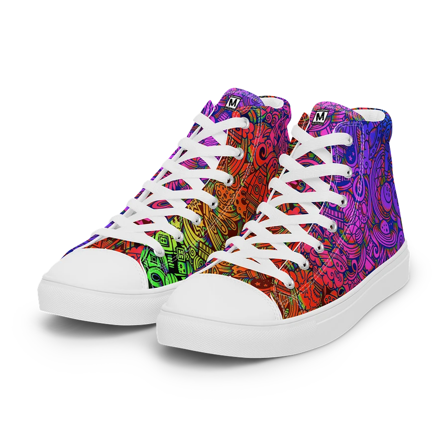 Rainbow Space Scribble - Women's High Tops | #MadeByMELO product image (8)