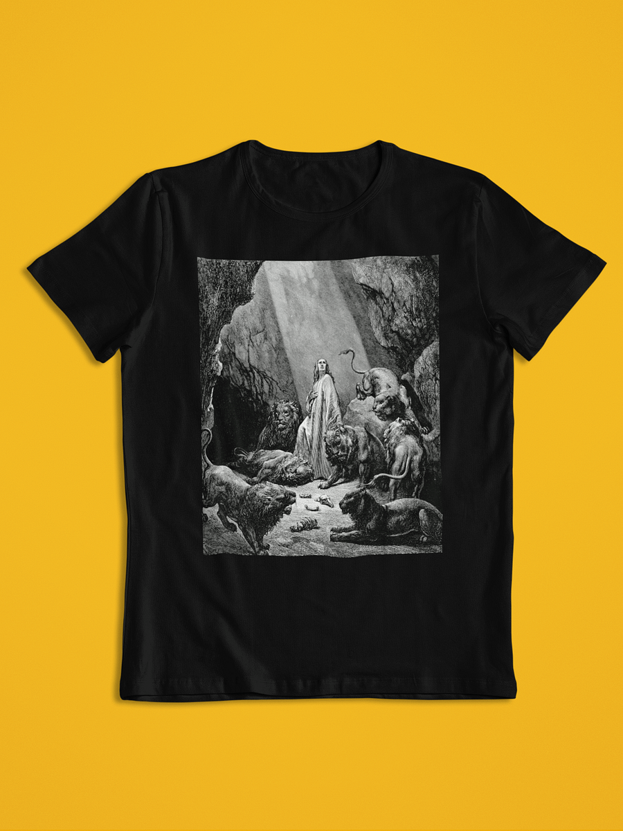Daniel in the Lion's Den Gustave Dore Bible Illustration Unisex T-Shirt product image (1)