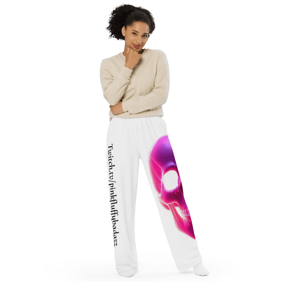 Skull Unisex Wide-Leg Pants product image (5)