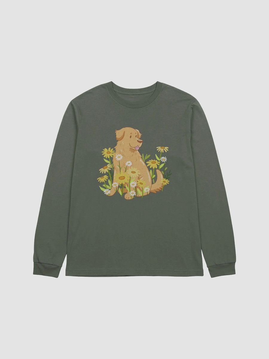 Golden Retriever Floral Bliss Long Sleeve Tee product image (1)