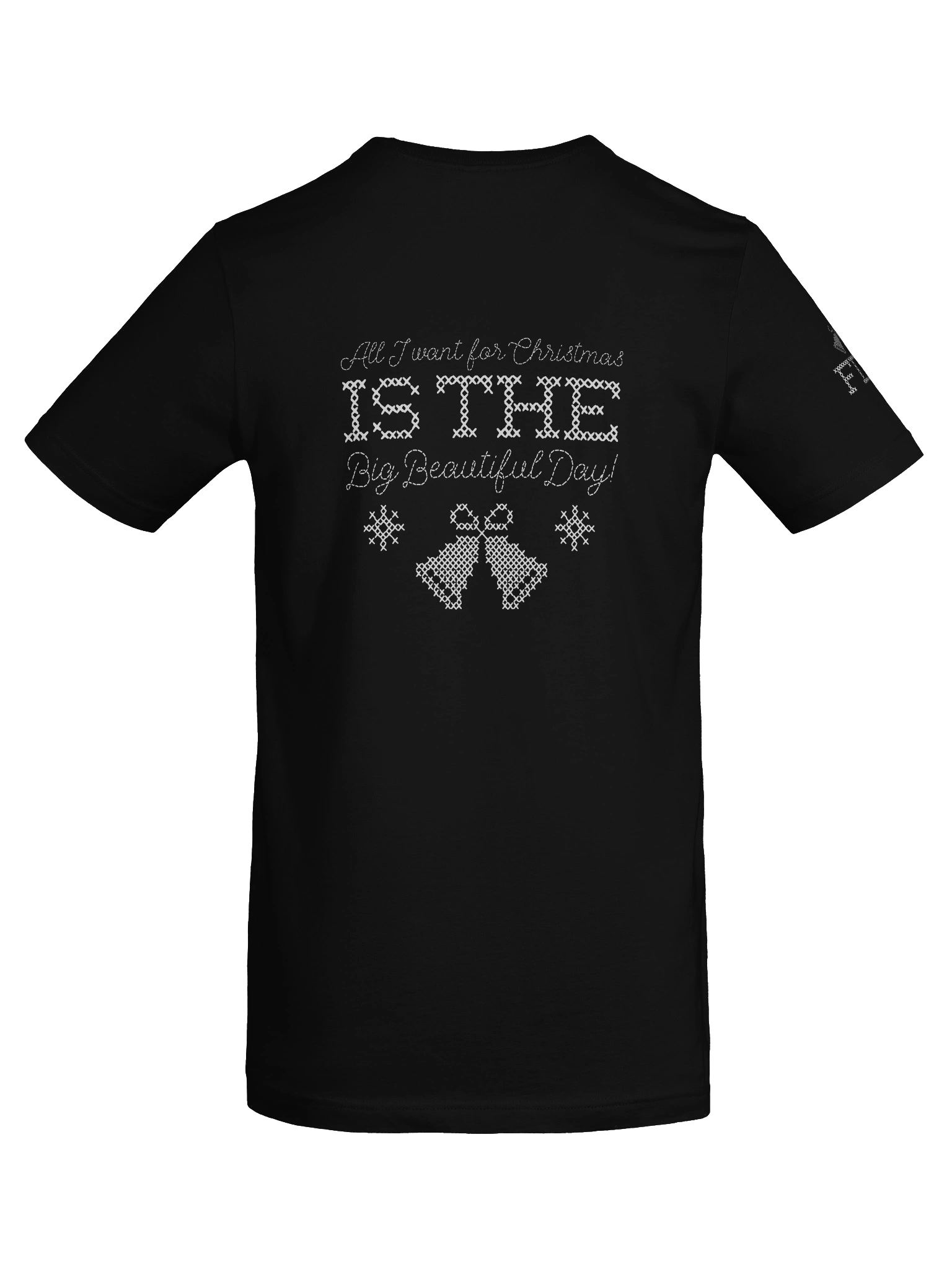 All I Want For Christmas Cross-Stitch Tee | Bella+Canvas product image (8)