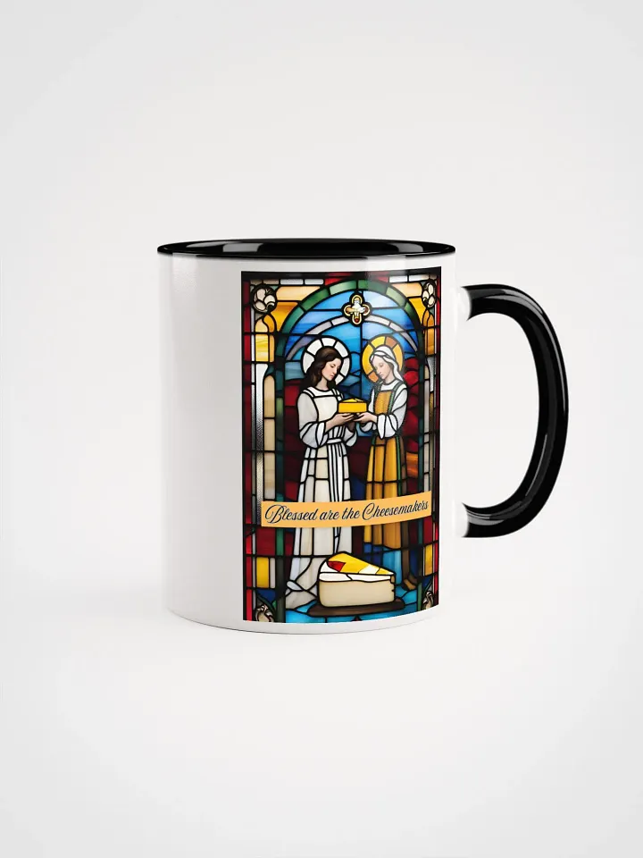 Blessed are the Cheesemakers Stained Glass Mug #02 product image (1)