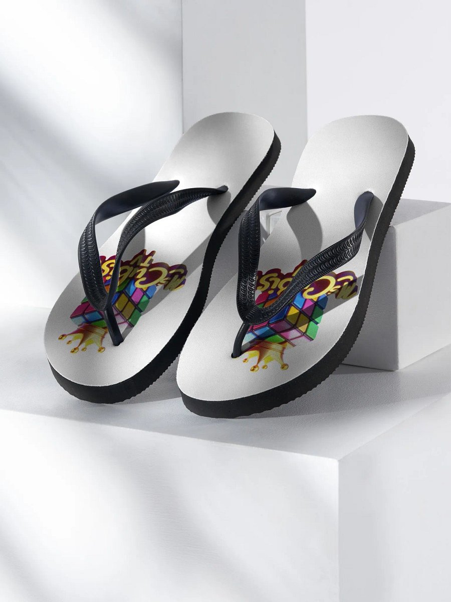 Crowned Cubist Flip-Flops product image (1)
