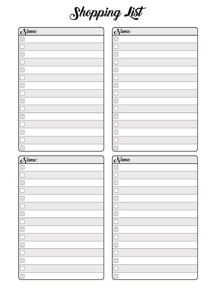 100-Page Shopping List Book: Stay Organized and Simplify Your Grocery Trips product image (2)
