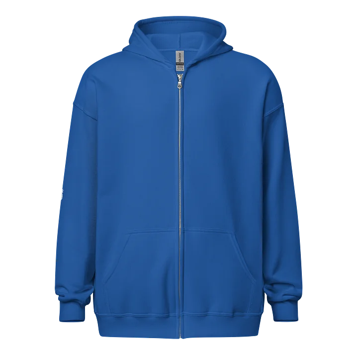 Lucky Pineapple® Royal Blue Plush Fleece Minimalist Sleeve Unisex Zip Hoodie product image (1)