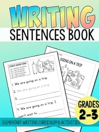 Writing Sentences Workbook Grades 2&3- Instant Download product image (1)