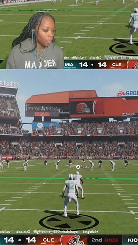 Still breaking hearts🙊 #madden25 
#girlgamer #madden25gameplay #maddenbae