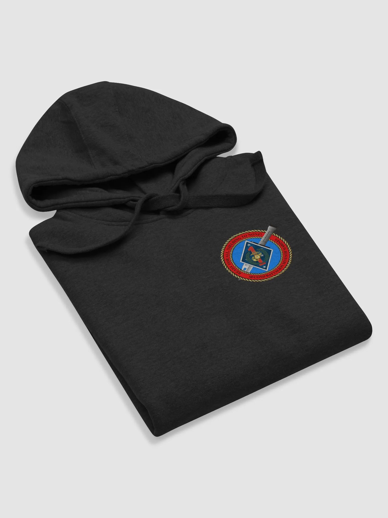 2nd Battalion 7th Marines Dark Hooded Sweatshirt product image (5)