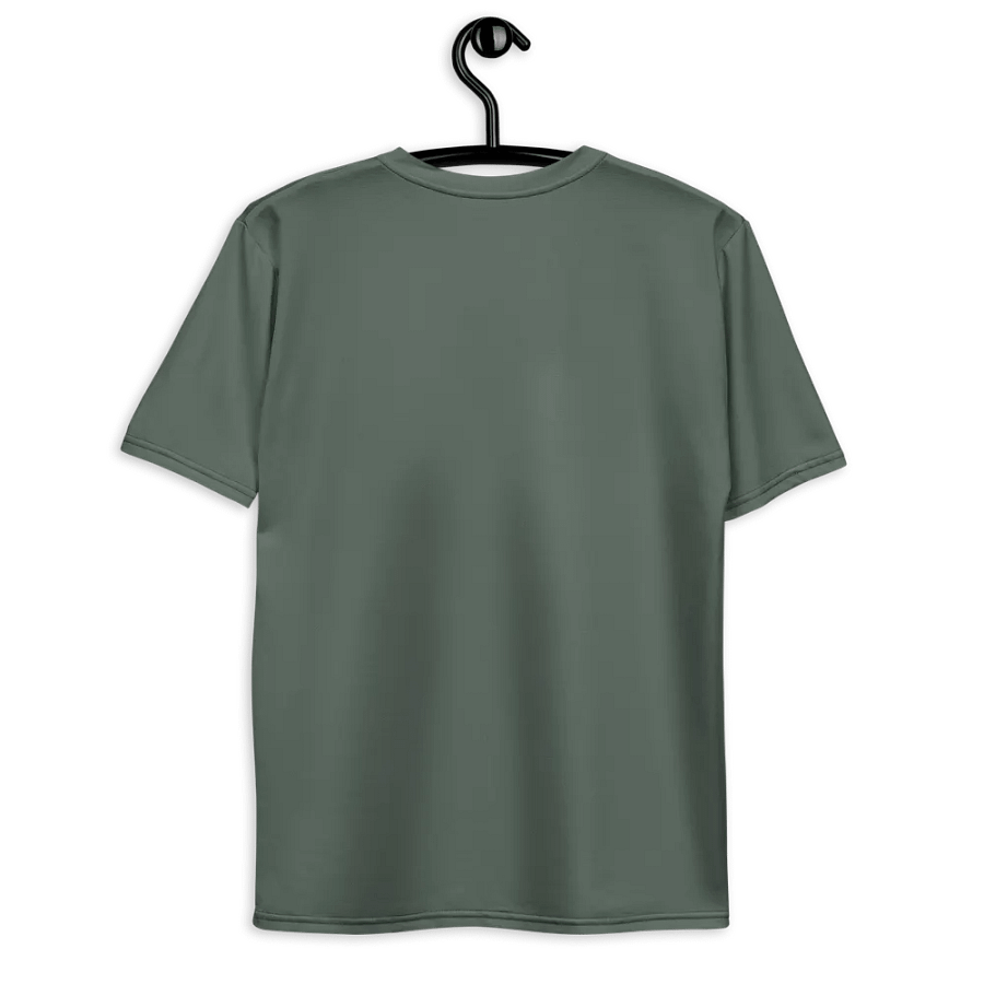 Plain Dark Sage Green Soft Summer Men's Crewneck Polyester Heavyweight Premium T-Shirt by Treasure Pie product image (9)