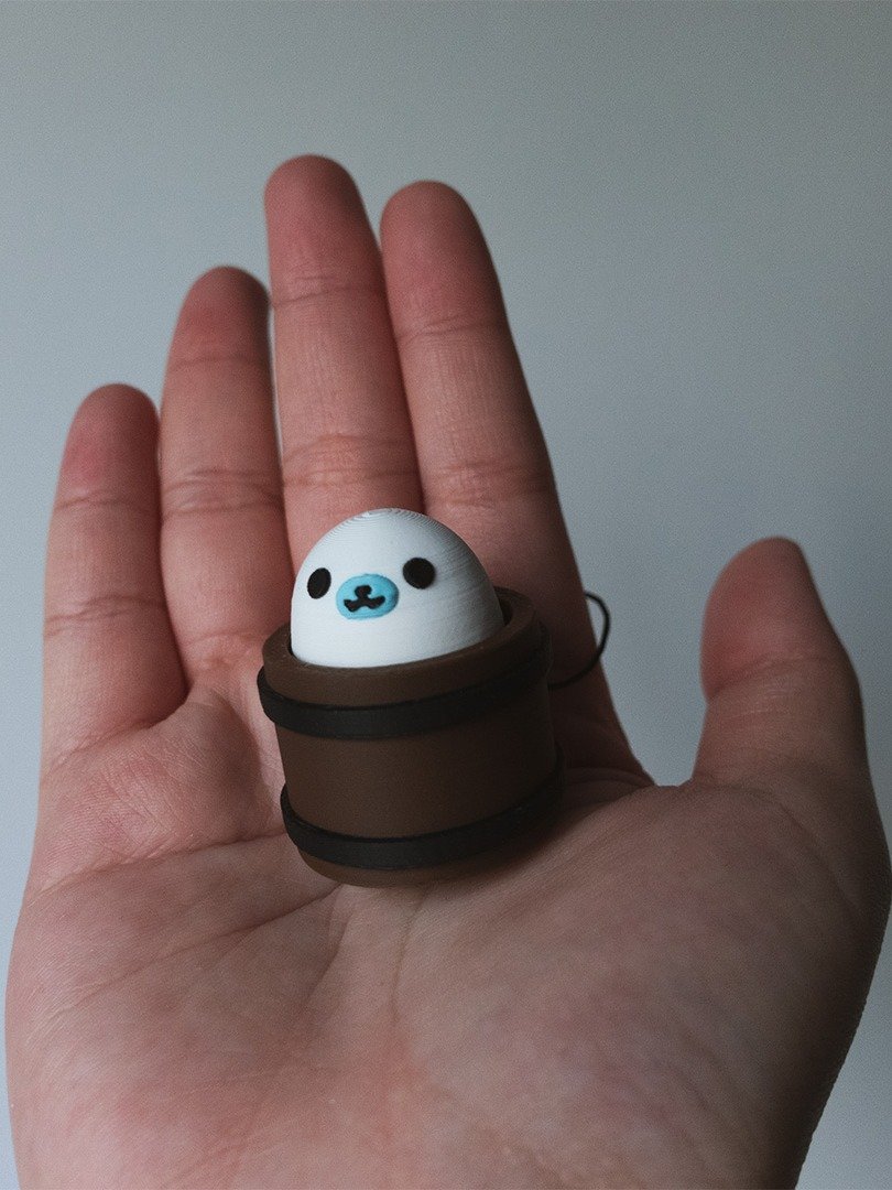 Seal Clicky Fidget Keychain product image (3)