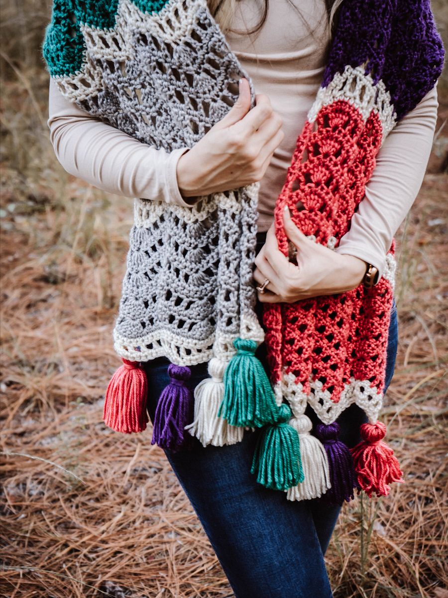 Easy Wander Crochet Wrap Pattern product image (6)