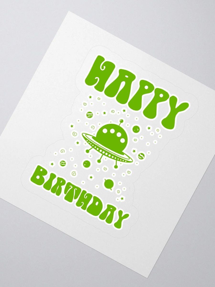 Happy Birthday (UFO) Sticker product image (2)