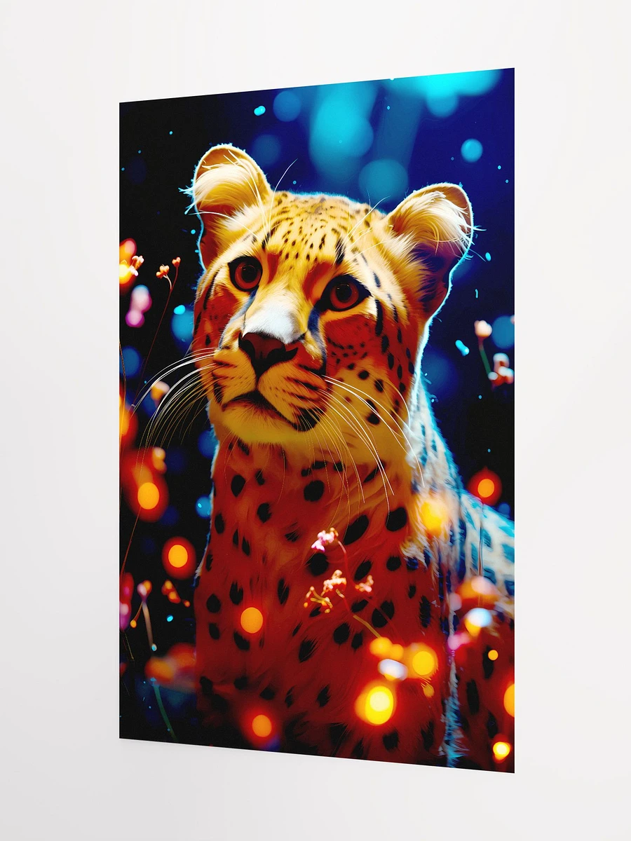 Cheetah Resting Dark Forest Jungle Wild Animals Matte Poster product image (5)