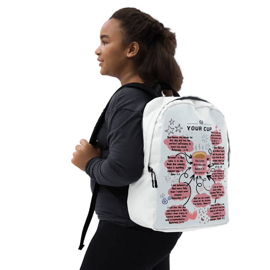 Christain affirmations rooted in the scripture Minimalist Backpack product image (3)