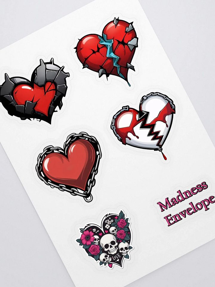 Red Heart Alt Girl Sticker Set - Collector's Sticker Pack product image (1)