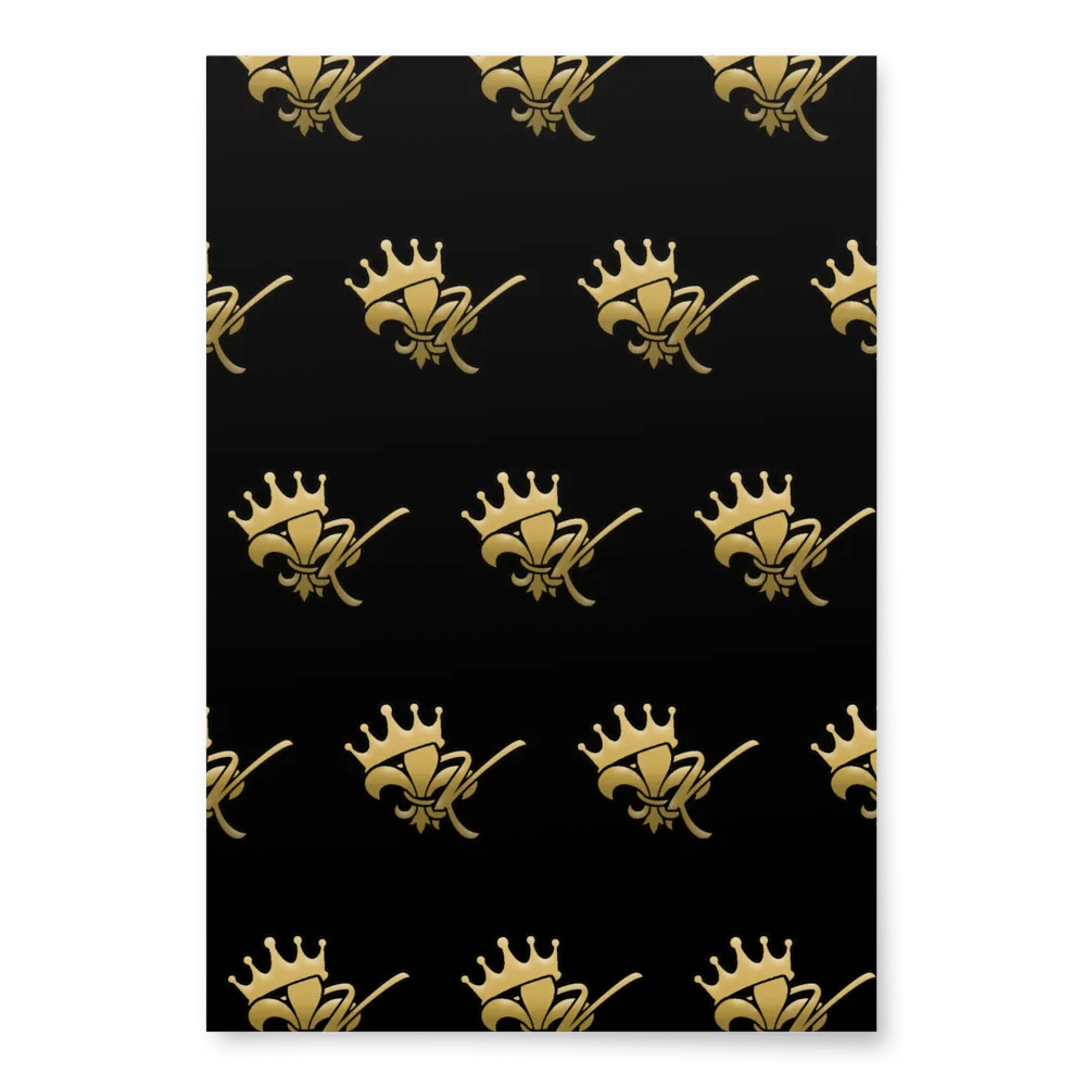 Kreole King Wrapping Paper (Black) product image (1)