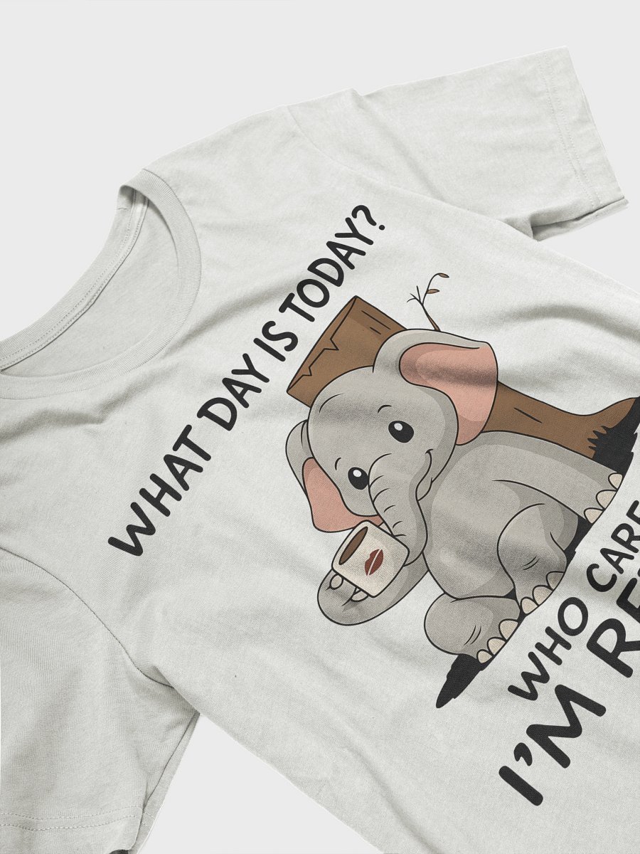 I'm Retired – Funny Elephant Coffee T-Shirt product image (8)