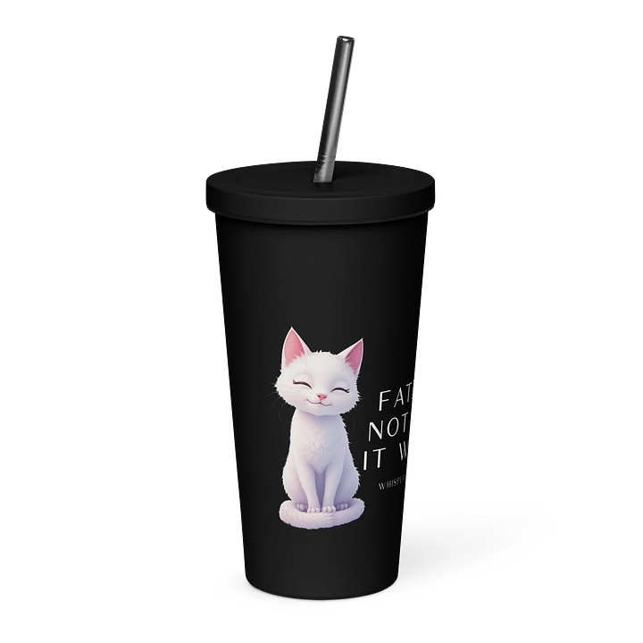 Claudia Insulated Tumbler with a Straw - Dark product image (1)