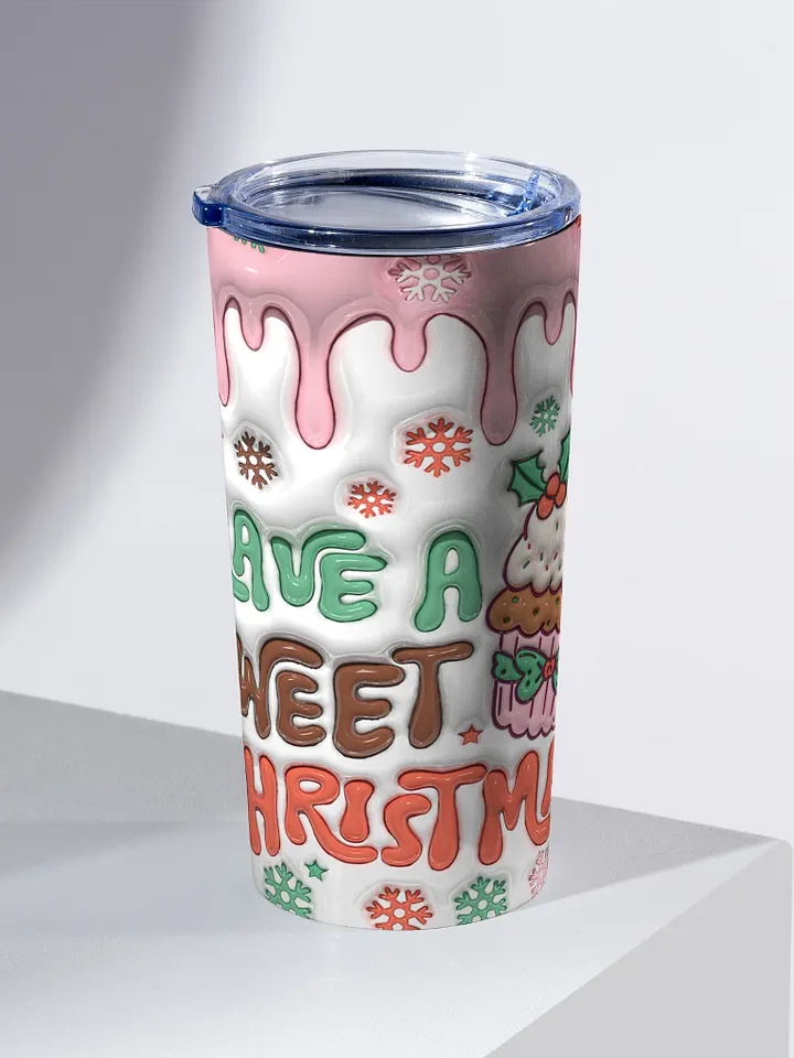 Sweet Cupcake Christmas Stainless Steel Tumbler product image (2)