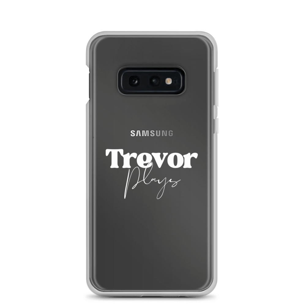 Stylish White Text Clear Case for Samsung® product image (1)