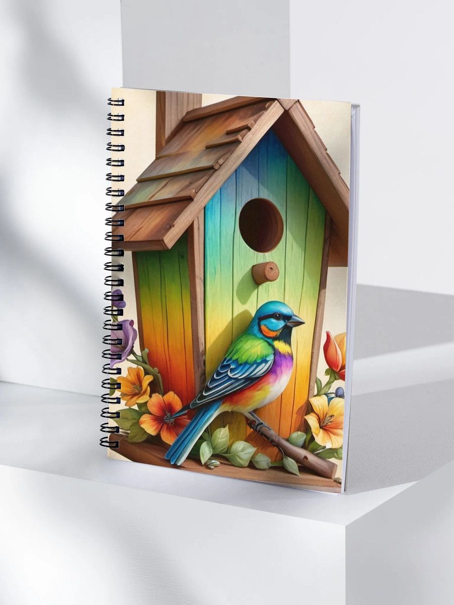 Whimsical Birdhouse Bliss Spiral Notebook product image (4)