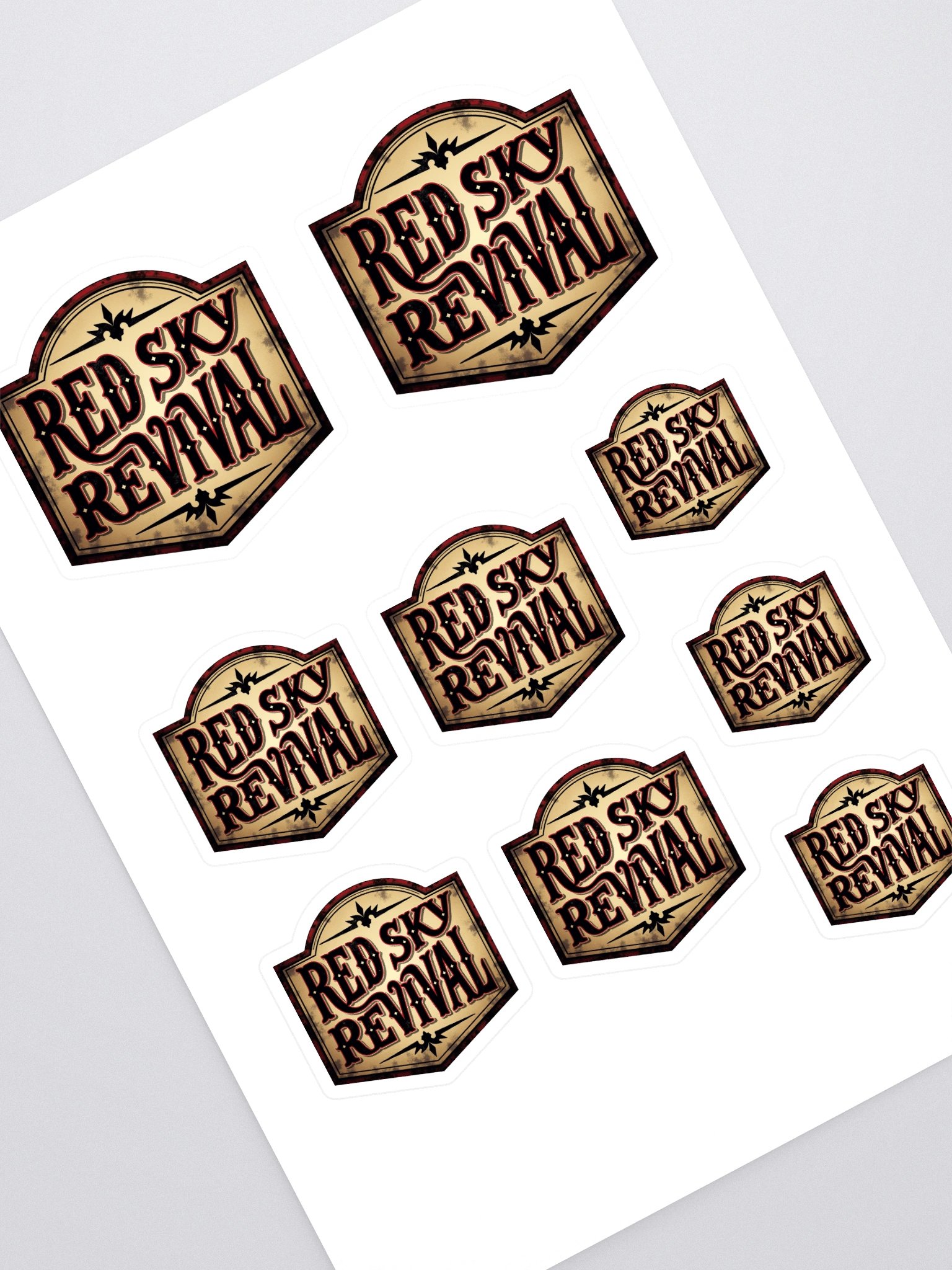 Red Sky Revival Sticker Sheet product image (1)