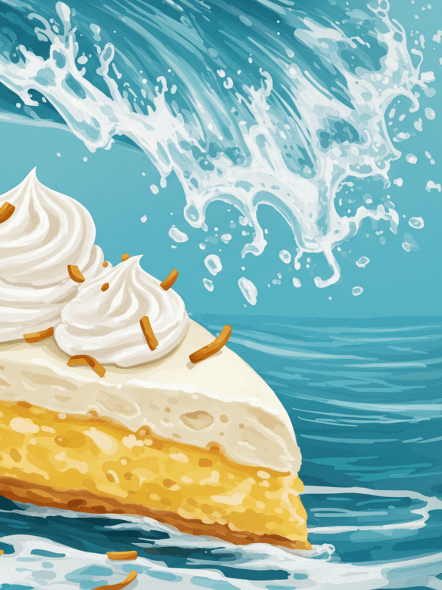 Coconut Cream Pie Wave Wallpaper product image (1)